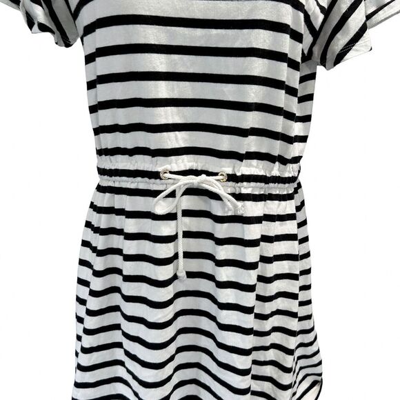 Kate Spade New York Medium Stripe Drop Shoulder Dress Women's Midi Summer Preppy - Picture 8 of 10